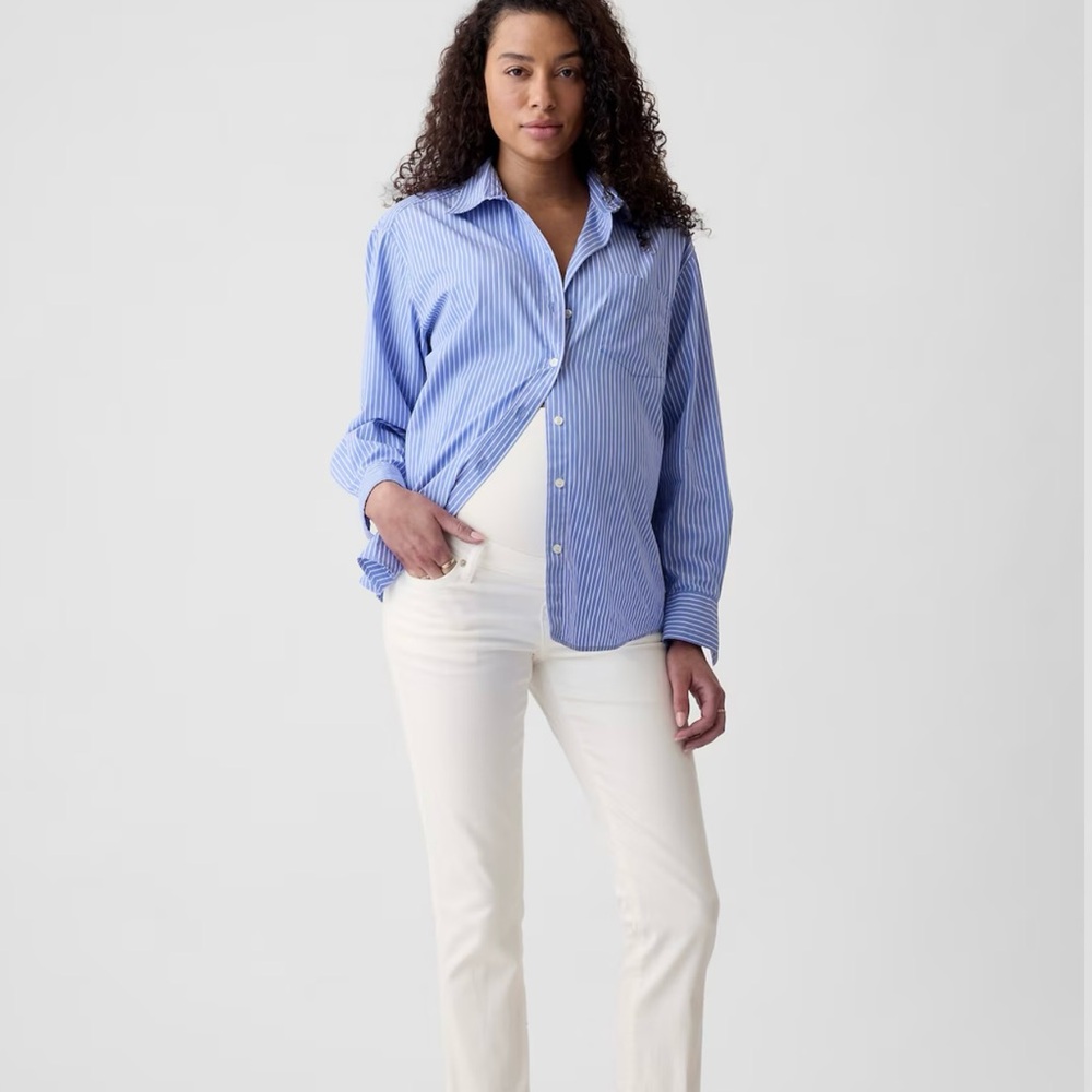 Maternity True Waistband Full Panel Vintage Slim Jeans (Size 28)